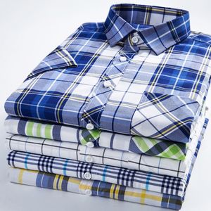 <span class=keywords><strong>Camicia</strong></span> Casual da lavoro con bottoni <span class=keywords><strong>a</strong></span> maniche corte <span class=keywords><strong>a</strong></span> <span class=keywords><strong>quadri</strong></span> da <span class=keywords><strong>uomo</strong></span> - Product Image 2