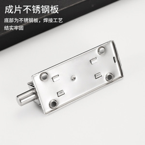 Stainless Steel <b>Door</b> Bolt With <b>Spring</b> Lock Automatic Bathroom <b>Door</b> Latch Minimalist Design Easy Installation - Product Image 1