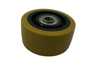 Roues en polyuréthane Pièce de rechange d'origine ROUE DE SUPPORT 125/60/4K 0009933803 pour Linde 1158 T20 avec roulements