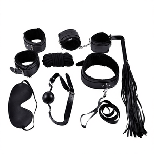 JoyPark Set Popolare per Giochi Erotici SM BDSM, Kit di Bondage per Adulti, 7 Pezzi Certificati CE, per Sesso Vaginale/<span class=keywords><strong>Anale</strong></span>, per Uomini, Coppie e Donne - Product Image 1