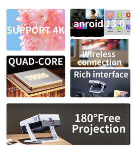 Derniers modèles XH500 1080P Smart Mini Portable Smart Android Montage au <span class=keywords><strong>plafond</strong></span> Auto Focus Vidéo Petits projecteurs scellés - Product Image 4