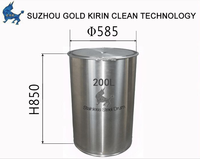 Seau de qualité alimentaire pour tambour en acier inoxydable de 200 litres pour l'utilisation de l'eau