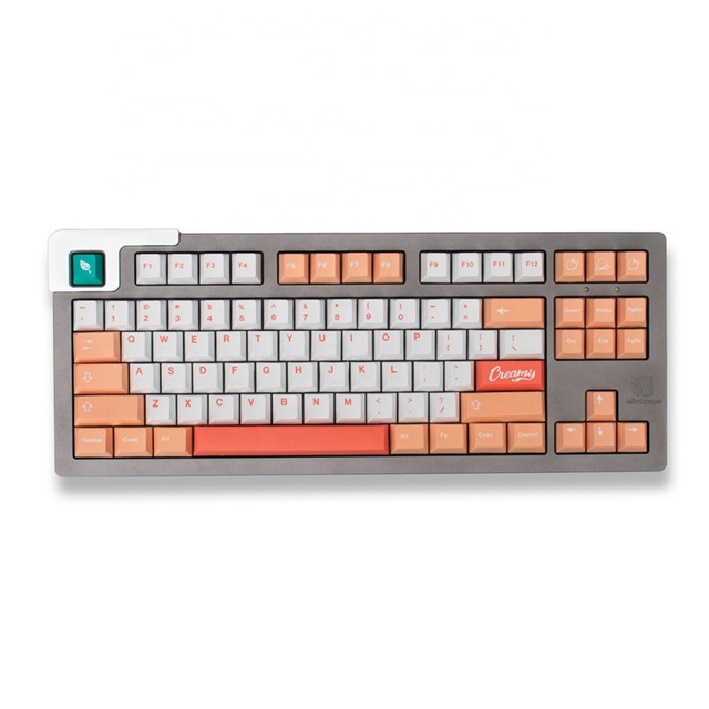New Design GMK Peaches Keycaps Cherry Profile 129 Keys Ream Fruit PBT Dye Sub Keycaps