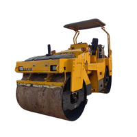 Mesin Penggilas Jalan Bekas SAKAI SW750N 10 Ton Vibratory Double Drum Steel Wheel Diesel Engine dengan Motor & Pompa