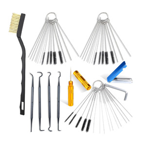 Kit de brosses de nettoyage pour pistolet de pulvérisation, 62 pièces, outils métalliques pour la réparation automobile, nettoyage des buses d'aérographe et des orifices de ventilation - Product Image 2