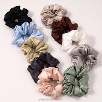 Élastiques à cheveux en soie de mûrier 100% pure, naturels, haute élasticité, 4 cm, avec logo brodé personnalisé, vente en gros