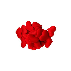 Coriandoli a Forma di Cuore in Tessuto ILAN 2MM 30pz Rossi Decorazioni Ornamentali - Product Image 1