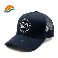 Gorras de malla con logotipo bordado 3D para hombre, 5 paneles, diseño clásico personalizado, alta calidad, venta al por mayor