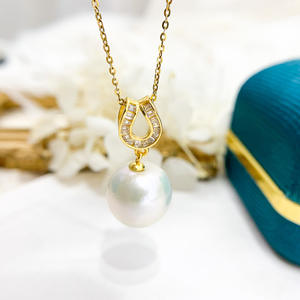 Colgante de Plata S925 con Cuentas Redondas de 8-15 mm, Accesorios de Perlas para DIY, Base Vacía para Collar de Moda 30897 - Product Image 1