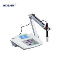pH-mètre de paillasse BIOBASE avec grand écran LCD, interface USB et étalonnage multipoints pour tests de laboratoire