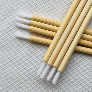 HQ Mixed Proc Discount Private Label Wholesale Bamboo Lip <b>Brush</b> with Colorful Options 50pcs Lip <b>Brushes</b> <b>Makeup</b> Tool - Product Image 1