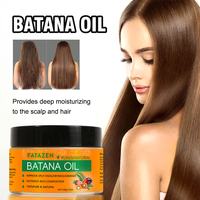 Minyak rambut Label pribadi minyak Batana mentah Vegan Herbal kooth perawatan rambut halus 100% minyak Batana mentah Negara Honduras organik alami untuk pertumbuhan rambut