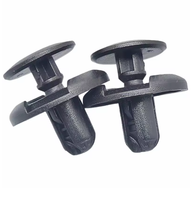 Clips de fixation noirs en plastique à pousser pour voiture, attaches de garniture de carrosserie automobile, tête de 20 mm, tige de 11 mm, pointe de 6,7 mm, clips rivets pour panneaux de véhicule