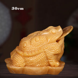 ของตกแต่งรูป<span class=keywords><strong>คางคก</strong></span>ทองสามขาแบบสามขาหยกหยกแกะสลักศิลปะและงานฝีมือ - Product Image 6