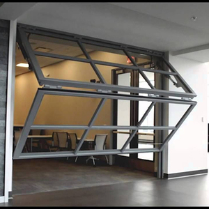 Puerta <span class=keywords><strong>de</strong></span> Garaje <span class=keywords><strong>de</strong></span> Vidrio Automática, Diseño Moderno, Aislada, Vertical, Plegable, con Puerta <span class=keywords><strong>de</strong></span> <span class=keywords><strong>Hierro</strong></span> Plegable <span class=keywords><strong>de</strong></span> Aluminio, Método <span class=keywords><strong>de</strong></span> Apertura Plegable - Product Image 1