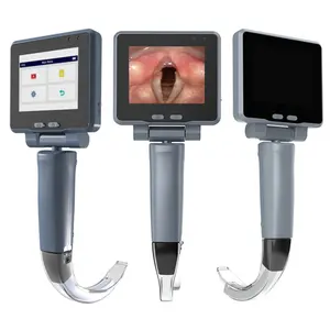 Laringoscopio digital portátil con Vista de laringoscopio, conjunto de anestesia Ent, laringoscopio reutilizable para intubación