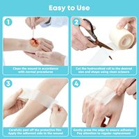 Bandages hydrocolloïdes extra larges auto-adhésifs ultra absorbants flexibles et imperméables en rouleau hydrocolloïde pour le soin des plaies