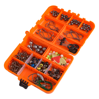 Kit de pêche portable OEM 213 pièces Sea Rock, ensemble complet d'accessoires de pêche, hameçons, plombs, émerillons, spinners, fils d'acier