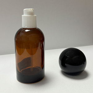 30ml 100ml 120ml 150ml độc đáo hiện đại hổ phách thủy tinh chăm sóc da huyết thanh cơ thể dầu Kem dưỡng ẩm Lotion xi lanh chai sang trọng bơm - Product Image 3