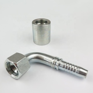 Accesorios de manguera hidráulica de acero al carbono 20791 90 codo métrico hembra asiento de cono de 74 grados todas las dimensiones - Product Image 2