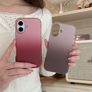 เคสโทรศัพท์แบบด้านไล่เฉดสีฤดูร้อนสองชั้น ดีไซน์มินิมอล สำหรับ iPhone17ProMax/16/15 รุ่น Unisex - Product Image 3