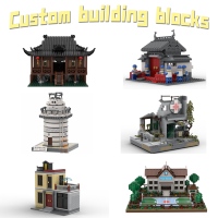 Fábrica de Bloques de Construcción Personalizados, Diseño de Maquetas Arquitectónicas, OEM, ODM, Maqueta de Escena de Construcción Personalizada, Edificios Promocionales