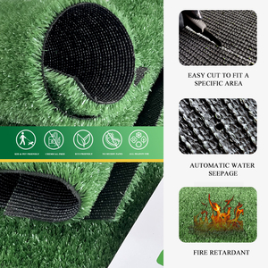 Gazon synthétique en rouleau, tapis de pelouse artificielle, tapis vert réaliste pour l'aménagement paysager du <span class=keywords><strong>jardin</strong></span> - Product Image 5