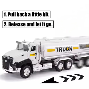 Logo tùy chỉnh 1/50 kim loại quán tính chuyển phát nhanh xe vận chuyển <span class=keywords><strong>m</strong></span>ô hình Die Cast hợp kim Xe Xe tải ma sát xe đồ chơi không có điện áp - Product Image 4