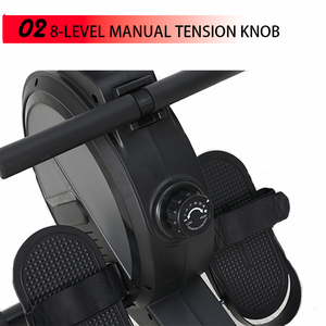 Тренажер для гребли сидя, магнитный, стальной, для домашнего использования, прочный, с противоскользящим покрытием - Product Image 3