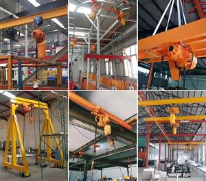 Palans électriques à chaîne certifiés CE, vente directe d'usine, avec chariot, capacité de 3 tonnes, adaptés à diverses grues - Product Image 5