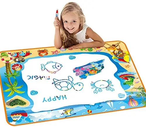 Tapis de gribouillage éducatif pour enfants, dessin des couleurs, tapis magique pour enfants en bas âge