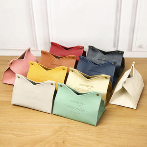 Роскошный Дизайн Простой прямоугольный мягкий кожаный держатель для салфеток чехол для отеля фермерского дома - Product Image 1