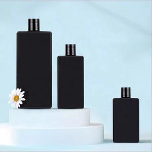 Faible MOQ, Haute Qualité, Bouteille Pompe en PET <span class=keywords><strong>Noir</strong></span> 250ml 500ml pour Crème Visage, Lotion, Shampooing, Sérigraphiée - Product Image 4