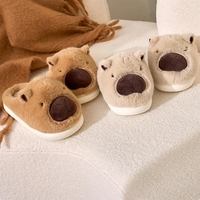 Chaussons d'intérieur personnalisés en peluche Capybara à fermeture éclair mi-mollet, toutes saisons, pour garçons 0-6 mois, avec logo personnalisé et emballage cadeau