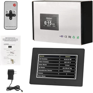 12 Đồng Hồ Nhắc Nhở Tự Động Làm Mờ Quá Nhiều Ngày Ngày Đồng Hồ Ngày Mất Trí Nhớ Đồng Hồ Lịch Ngày Kỹ Thuật Số 7 Inch Cho Người Cao Tuổi - Product Image 5