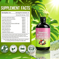 Complément Herbal Liquide Amères de Baies Mixtes et de Corossol, Teinture Végétale à Base de Fruits pour le Bien-être Quotidien