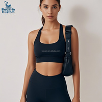 Ensemble d'entraînement de gymnastique push-up léger pour femmes personnalisé OEM soutien-gorge et leggings de sport ensembles de vêtements de yoga durables 92% fibre de bambou