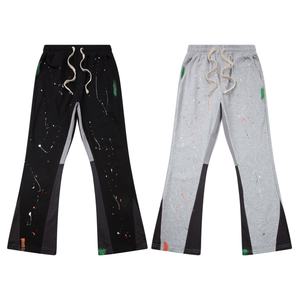 Pantalons évasés personnalisés avec logo, pantalons évasés amples de style hip-hop avec cordon de serrage, pantalons évasés décontractés pour hommes, grande taille, pantalons évasés pour hommes de haute qualité - Product Image 6