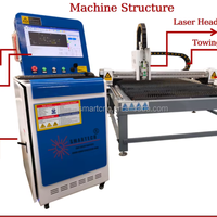 Machine de découpe laser CNC pour tôle métallique, découpeuse laser à fibre haute précision 1200W pour acier, aluminium, cuivre