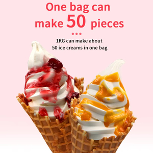 Nouveau Poudre à Glace Mixte en Gros en Vrac, Utilisation Professionnelle pour Salons de Thé, Sacs de 1kg, Divers Parfums de Poudre de Crème Glacée - Product Image 5