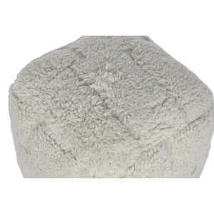 Reposapiés de Lana y Algodón 45x45x45 cm Relieve Crudo - Product Image 4