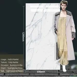 סין פורצלן מודרני סלון גרניט פורצלן מודרני אריחי שיש 600x1200 מזוגגים רצפה עשויה <span class=keywords><strong>porcelanato</strong></span> - Product Image 1