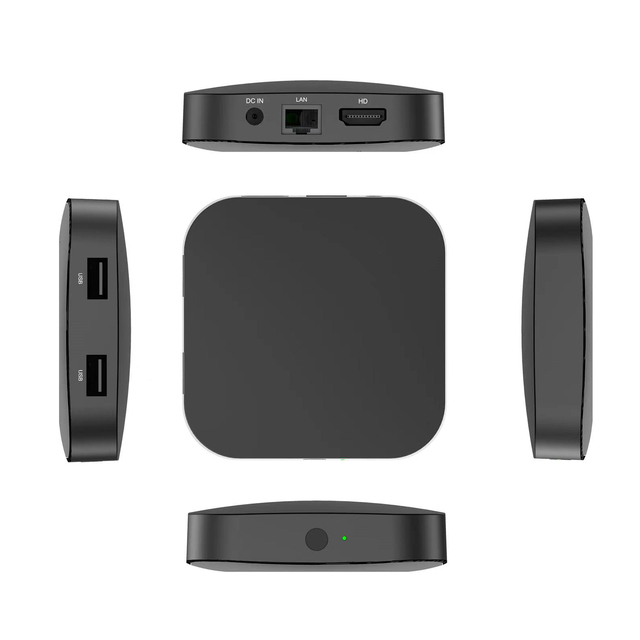 OEM Customize Q8 Amlogic S905Y4 Android 11 TV Box 4K HD Smart TV Box 4GB 32GB Dual Band Wifi  Set Top Box