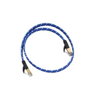 Modem Router konektor RJ45 berpelindung, Modem Router emas Cat8 kabel Ethernet 3M kabel Ethernet Ugreen 1m Cat8 Gigabit
