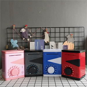 Nueva alcancía caja <span class=keywords><strong>de</strong></span> contraseña simulada Almacenamiento <span class=keywords><strong>de</strong></span> dinero Mini cajero automático para niños - Product Image 6