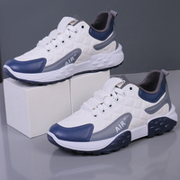 Chaussures de Sport Décontractées Tendance et Légères pour Hommes en PU, Baskets Respirantes