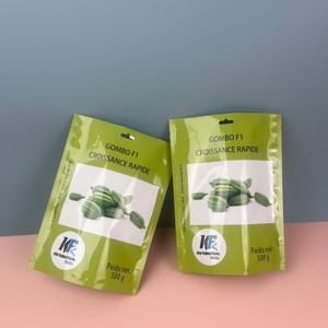 Sacchetti Personalizzati per Semi di Verdure con Stampa Fronte-Retro Termosaldabili Confezioni per Alimenti Sacchetti per Semi di Gombo - Product Image 2