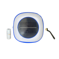 Ioniseur de piscine à énergie solaire, purificateur d'eau flottant, nettoyeur de piscine à électrode en cuivre, réduit le chlore et maintient l'eau de la piscine claire