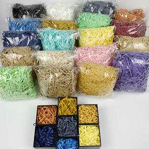 Papel de seda triturado de rafia personalizado económico compatible con serigrafía para triturar regalos - Product Image 3