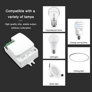 5,8 GHz Mini Inductive Light Switch Modul 360 Grad einstellbarer AC220V Decken-/Wand radars ensor Bewegungs-/Positions schalter - Product Image 4